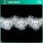 Width 5.0 Centimeter White Chantilly Eyelash Woven Swiss Trim French Lace