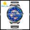 WJ-5402-2 2016 newest hot waterproof stainless steel strap automatic mechanical men watches