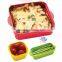 Dongguan eco- friendly silicone melamine silicone bento lunch box