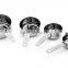 Hot sale passed FDA or LFGB 4pc stainless steel cup measuring Set