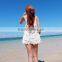 Promotion new crochet hollow knitting handmade bikini cover top blouse dress