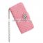 Bling bling leather case for apple iphone 6