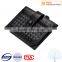 Good quality mens slim woven leather id card holder with buttons and zipper