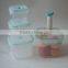 5pcs square airtight vacuum food storage container