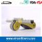 Double Wheels folding Ab Roller With Cushion Indoor Exercise Equipment Folding abdominal wheel