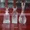 750ml high transparent embossed glass whiskey decanters for sale