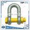 T8 electric galvanized carbon steel dee shackle