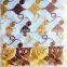 fashion popular emboridery fabric 2016 gold brown high quality