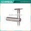 Stainless steel railing with deco cover balcony adjustable iron stair for round pipe handrail bracket