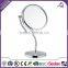 7 Inch Tabletop LED Lighted Metal Craft Makeup Mirror Vanity Mirror with 3x Magnification,Chrome Finish