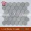 2016 hot sale grey hexagon marble mosaic tiles