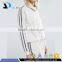 Hot Selling 100% Cotton Full Zip Rib Hem Sexy Lady off White Sweatshirt Shirts