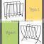 Black Metal Magazine Rack, Two Style