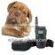 JY998D adjustable anti bark remote control dog training vibrating shock collar and leashes and electronic fence with LCD display