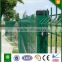 green color Ral6005 powder coated iron courtyard gate