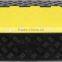Black & Yellow 4 channel Rubber Cable protector Floor