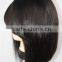  lace wig China lace front wig indian remy hair 10inch 130% density side part lace front wig with bun