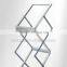 Portable folding aluminium leaflet holders acryilc panel