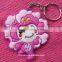 Popular soft gifts PVC rubber keychain