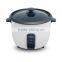 Hot sale White drum rice cooker with Steamer and Dark grey color plastic parts