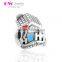 D100 925 silver house shape charm,enamel charm beads for sale
