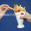 Plastic Snack Holder Cup French Fry Container Ketchup Bottle French Fry Holder