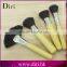 high class makeup brush set bamboo cosmetics brush set synthetic hair brush set