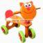 Kids learning walking ride on cat animal toy 4wheel walking bike