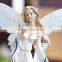Pure white resin slim fairy figures