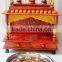 Hand Painted Wooden Temple With 2 Drawers