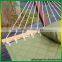 Quilted Fabric Two Person Hammock Wooden Spreader Bar