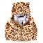 Wholesale children's clothing coral fleece coat cute leopard print boys winter outfit