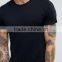 2016 Guangzhou Xinlan Manufacture Custom Short Sleeve Crew Neck Black Mens 100% Cotton Breathable Fitness Fashion Plain T-Shirt