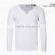 Latest High Quality Long Sleeve Bulk V-neck T-shirt for Man