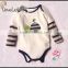 fashion new boys long sleeve rompers cute baby bodysuits snapsuits