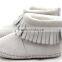 2017 Winter Toddler shoes leather moccasins boot outsole for baby boot