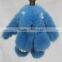 Myfur New Blue Real Copenhagen Mink Fur Rabbit Keychain Cheap Factory Price Car Accessory Keychain