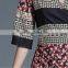 Chiffon printed shivering red One-piece Dress new fashion ladies dress