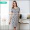 Wholesale summer designs plus size butterflies printed ladies viscose nightgown