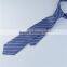 Polyester Necktie Navy Blue Stripe Fashion Necktie For Men