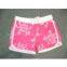 fashional digital printing custom process casual shorts  sublimation  women's beach pants