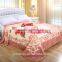 Hot selling polyester acrylic raschel printed mink blanket