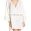 C54 Crochet Trim Women Beach Kaftan Cover-Up Tunic