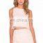 Women Frock Top Lace Overlay with Scalloped Hem Fancy Skirt Top Designs