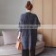 Grey knitted elegant women charming style fashion cardigan