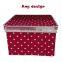Hot Sales New Red storage boxes fabric covered storage boxes with lids