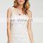 China Manufacturer 2015 Popular Lace Ladies' scalloped crochet blouse patterns women lace tops