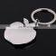 Custom Apple Logo Metal Key Chain with Ring Holder