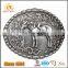 2016 Popular zinc alloy cheap promotional custom round belt buckle