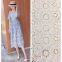 voile Embroidered Pattern plain white lace cotton fabric